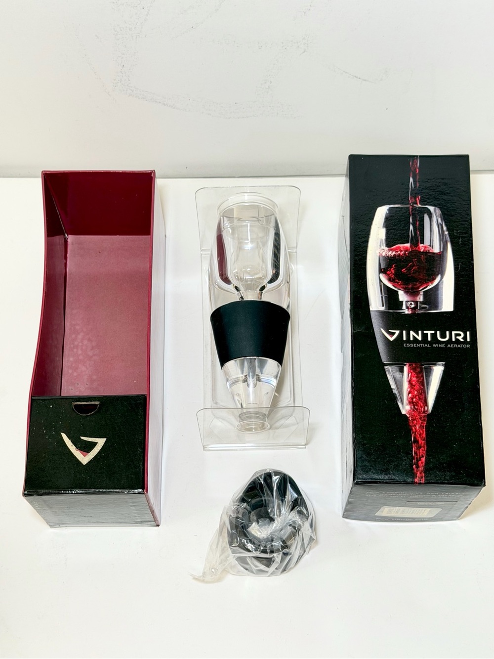 Vinturi Essential Red Wine Aerator Set with Stand